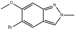 2H-Indazole, 5-bromo-6-methoxy-2-methyl- Struktur